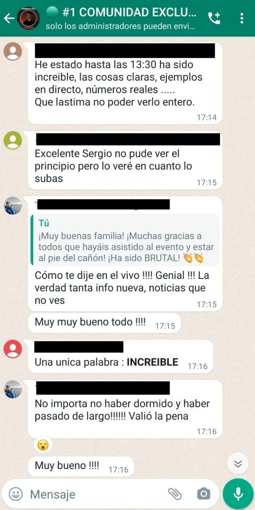 TESTIMONIOS EVENTO
